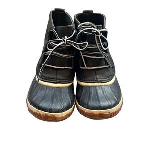 Sorel Women's Out N About ankle rain Duck boots 6.5 black